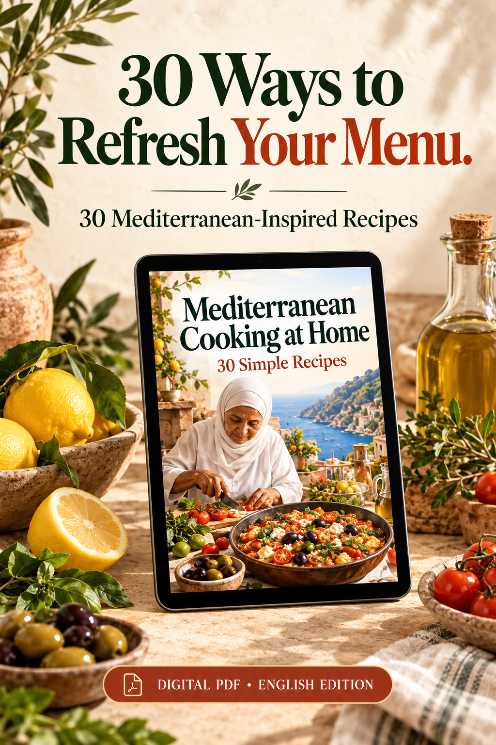 303. 30 Ways to Refresh Your Menu. | Mediterranean Cooking PDF