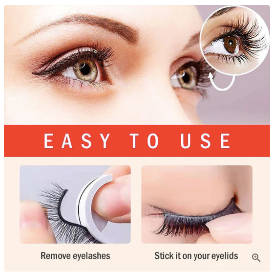 100. Reusable Adhesive Eyelashes