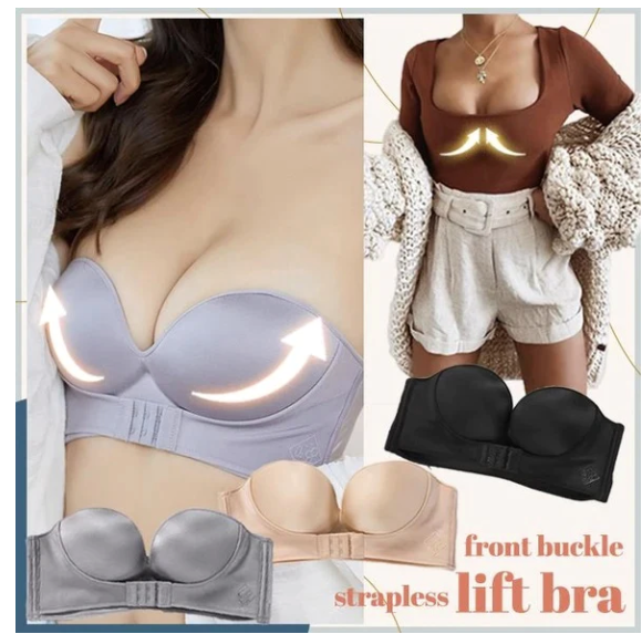 102. Strapless Front Buckle Lift Bra