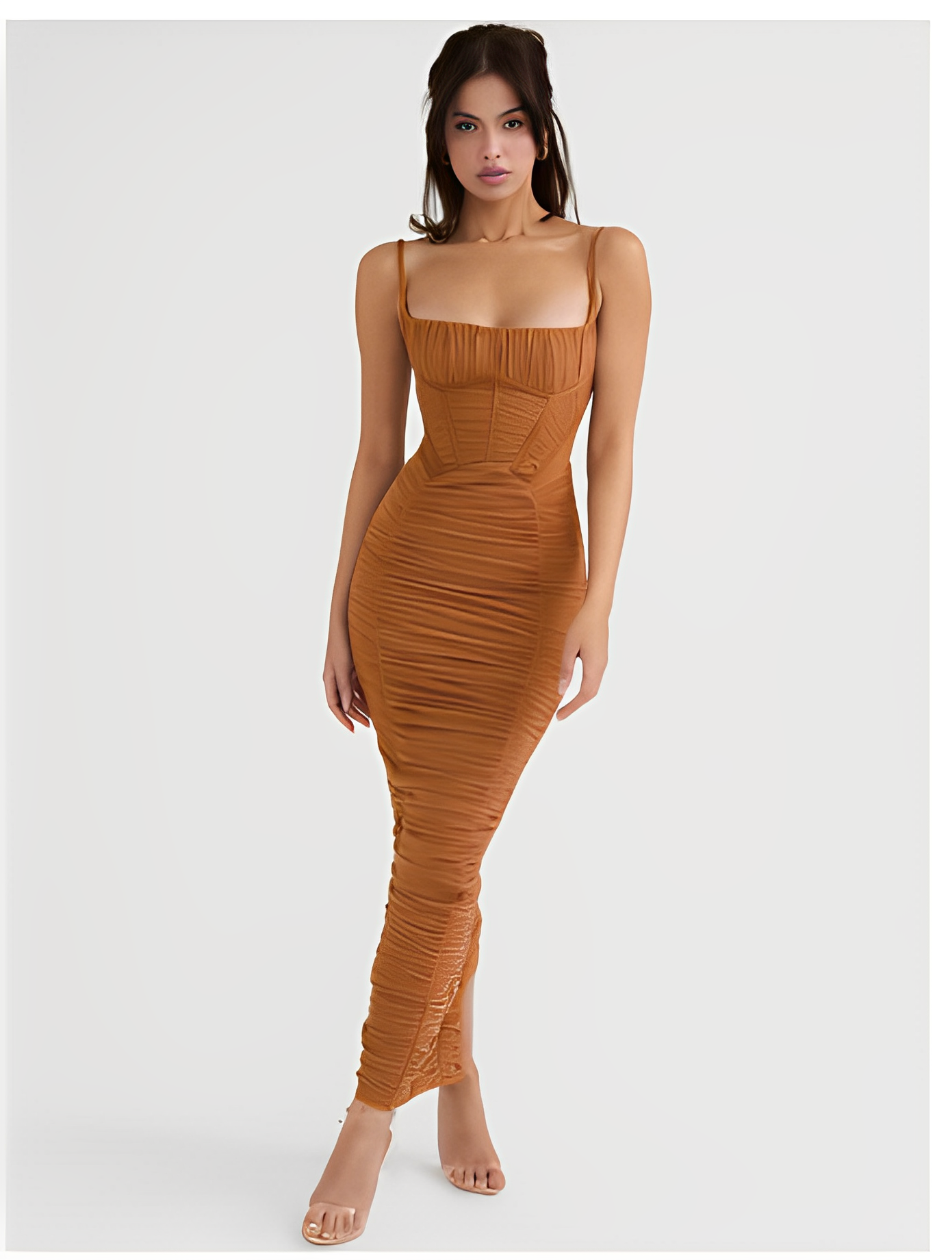 6. Brown Dress